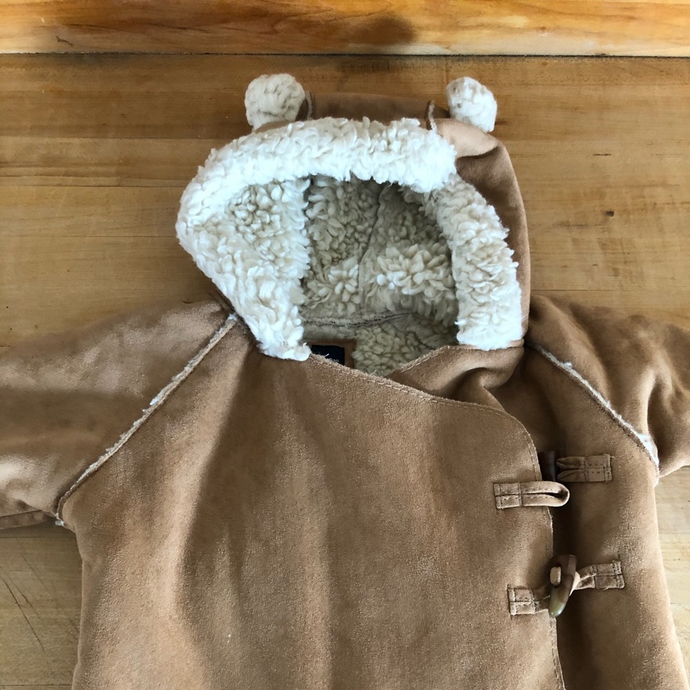 Baby Gap Faux Suede Shearling Snow Suit 18/24 mos